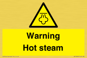 Warning Hot steam